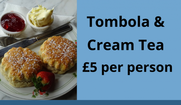 Fundraising Cream Tea and Tombola 22nd May 2024