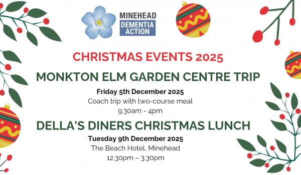 Festive events with Minehead Dementia Action